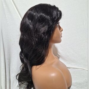 100 Percent Pure Human Hair Lace Front Wig. 20 Inches. Free Parting